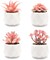 Artificial Succulent Plants in Pots Fake Potted Plant Mini Plants for Bedroom Home Bathroom Office Room Decor